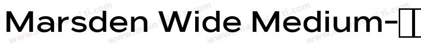 Marsden Wide Medium字体转换